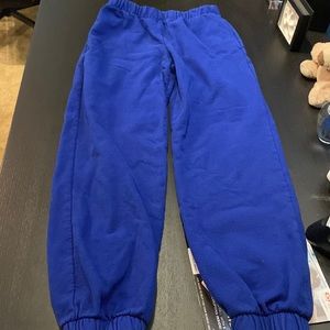 Blue women’s sweatpants from brandy Melville.